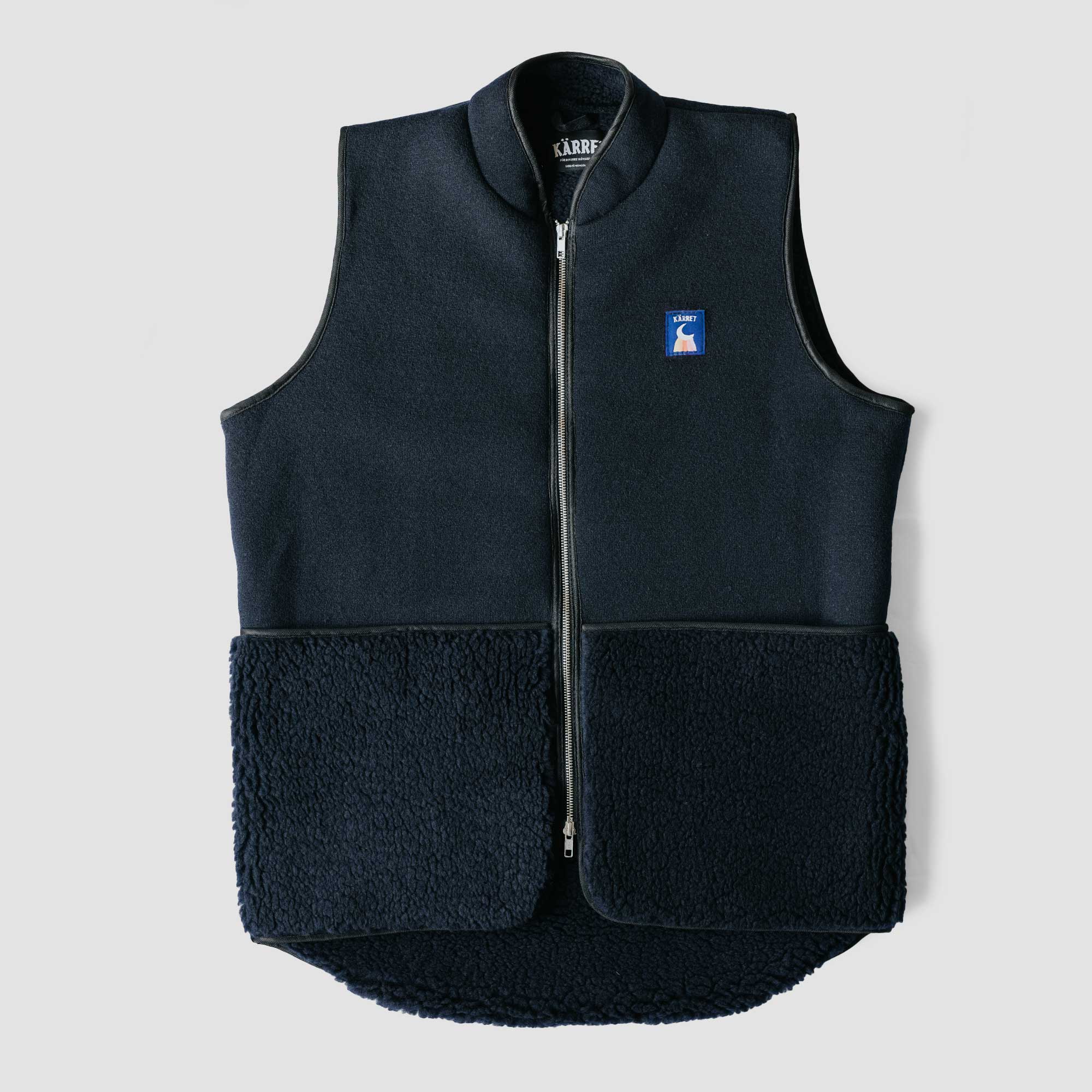 Vest Recycled Pile Blue